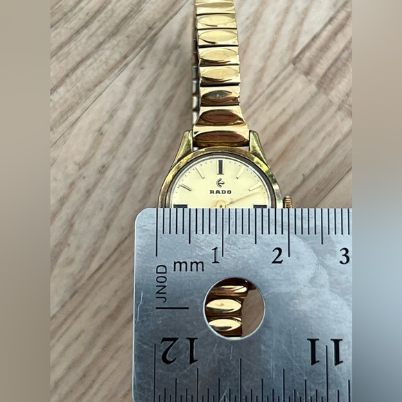 RADO Ladies Watch Super Rare Gold Plated Vintage Mechanical Stretch Bracelet - Picture 11 of 11
